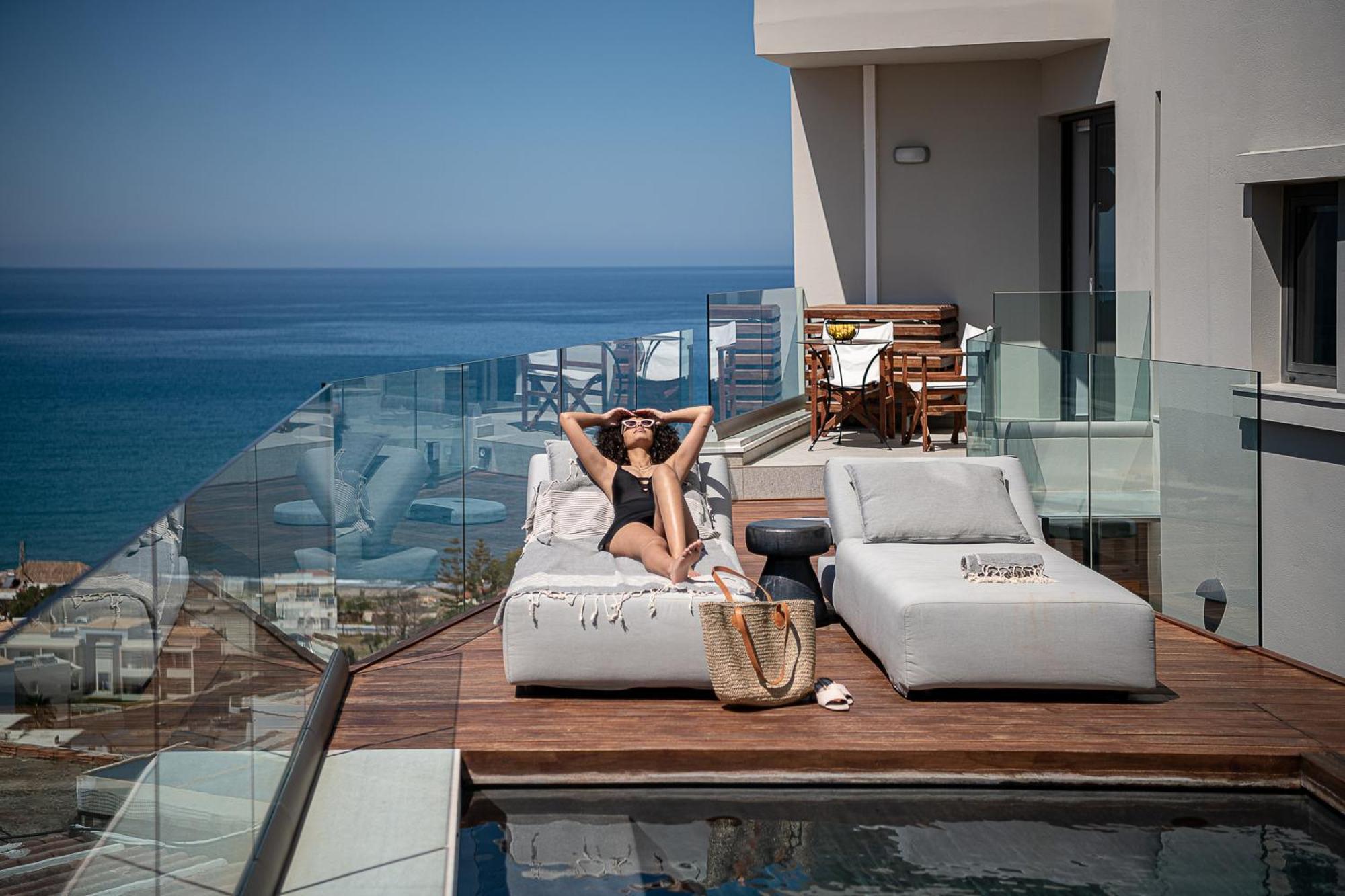 Alectrona Living Crete, Rocsea Luxury Apartment ปลาเตเนียส ภายนอก รูปภาพ